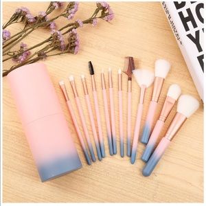 Pink Makeup Brush Set